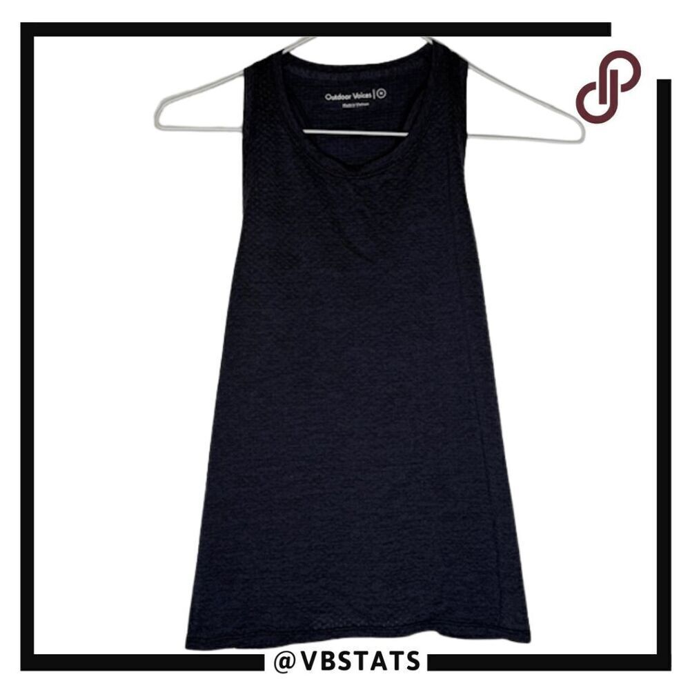 Outdoor Voices Women's Training Activewear Tank Top Navy Blue Size Medium
